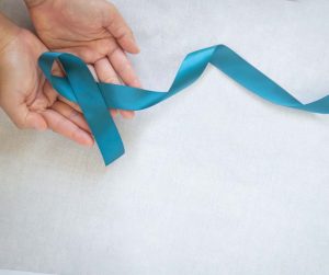 Ovarian cancer ribbon teal