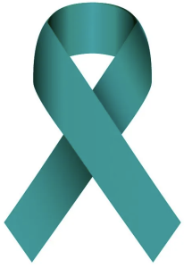 The ovarian cancer ribbon